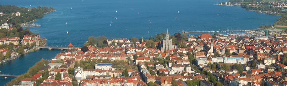 View on city of Konstance/Germany
